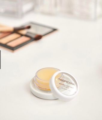 Tropicana Natural Coconut Lip Balm - Hydrating Organic Lip Care with Moisturizing Coconut Oil - Ideal for Dry, Chapped Lips
