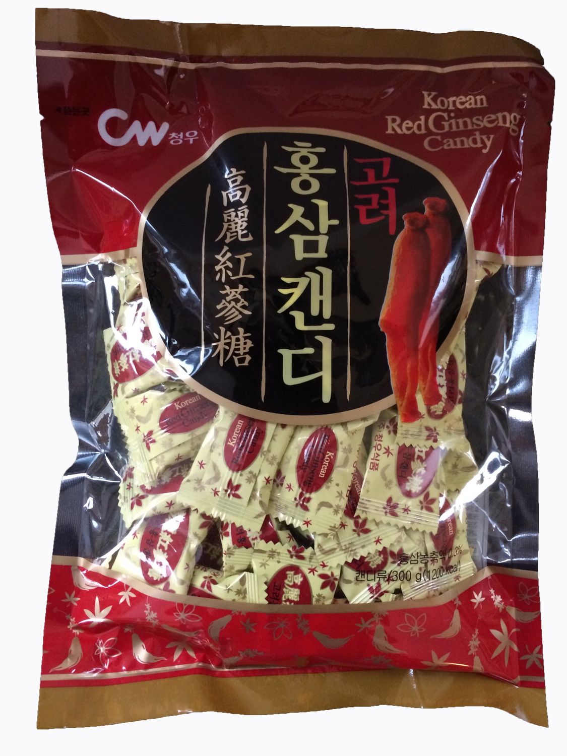 Cheongwoo, Korean Red Ginseng Candy, 10.58 Ounce