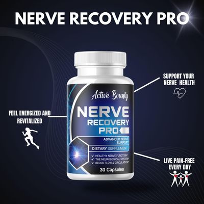 Active Bounty Nerve Recovery Pro - Nerve Support Supplement with Alpha Lipoic Acid, Turmeric &amp; Acetyl-L-Carnitine - Supports Healthy Nerve Function, Circulation &amp; Blood Flow - 30 Capsules - 2 Pack