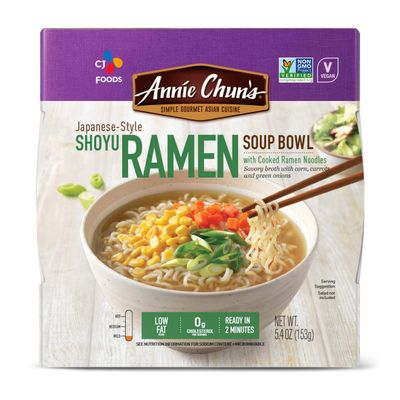 Annie Chun&#39;s Soup Bowl, Japanese Style Shoyu Ramen, Vegan, Non GMO, 5.4 Oz
