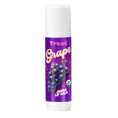 TREAT Jumbo Organic &amp; Cruelty Free .50 OZ (GRAPE LIP BALM)