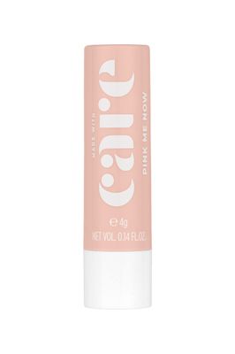 MADE with CARE - PINK ME NOW, Exfoliating Rosy Lip Balm, Daily Natural Lip Balm with 3-in-1 Action, (4g)