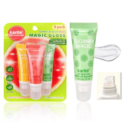 JOSURBEAUTY Lip Balm, fruit flavor - sweet watermelon, fragrant mango and elegant mango - perfect lady&#39;s storage and lady&#39;s birthday gift, 100 natural lipstick