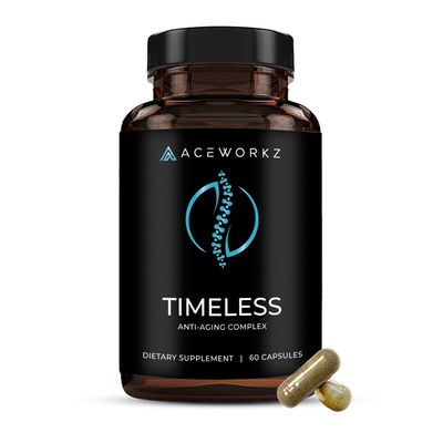 Timeless - NAD Supplement for Anti-Aging, Longevity, Cellular Energy Support - Nicotinamide Riboside, Spermidine, Resveratrol - BioPerine for Enhanced Absorption (60 Capsules)