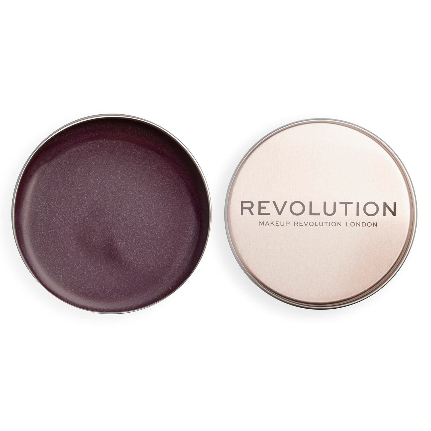 Revolution, Balm Glow, Multi-Use Balm for Cheeks, Eyes &amp; Lips, Buildable Formula, Dewy Finish, Deep Plum, 1.12 Oz.