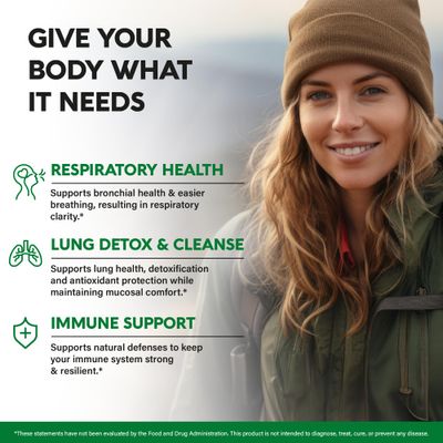 Mullein Leaf Extract for Lung Detox - Marshmallow Root | Echinacea | Oregano | Quercetin | NAC - 15-in-1 Lung Support & Cleanse for Smokers Supplement - Made in USA - As Drops, Tincture - 60 Capsules