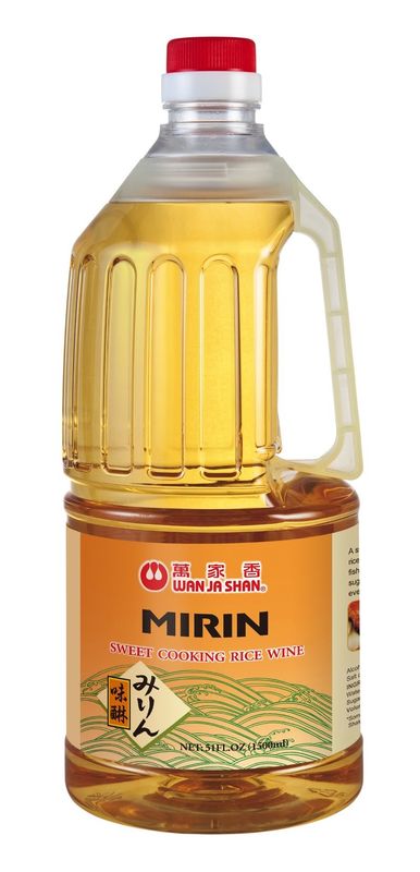 Wan Ja Shan Mirin Cooking Wine - Premium Japanese Sweet Rice Wine for Cooking, No Corn Syrup Added, Perfect for Sushi Rice, Sauces, Glazes, Marinades &amp; Stir-Fries, Authentic Flavor, 50oz
