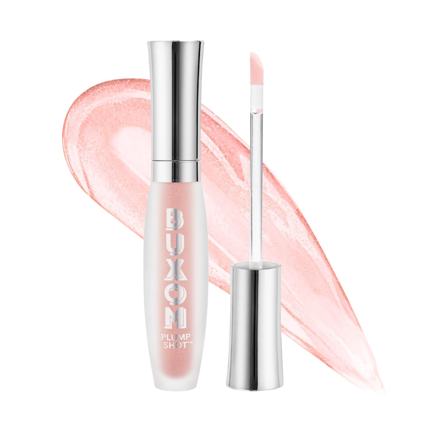 Buxom Plump Shot Peptide-Infused Lip Serum, Lip Plumping Gloss, Formulated with Advanced Peptides, Hyaluronic Acid, Avocado &amp; Jojoba Oil