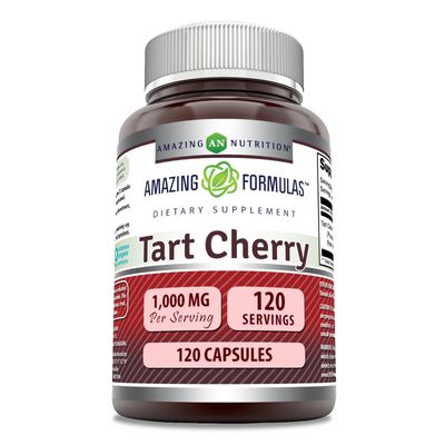 Amazing Formulas Tart Cherry Extract | 1000 Mg Per Serving | 120 Capsules Supplement | Non-GMO | Gluten-Free | Made in USA