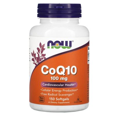 Now Foods CoQ10 100 mg (150 Softgels) 1 Pack