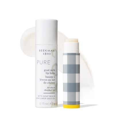 Beekman 1802 Goat Milk Lip Balm - Nourishes, Hydrates &amp; Softens Lips - Prevents &amp; Treats Dry &amp; Chapped Lips - Cruelty-Free Lip Care
