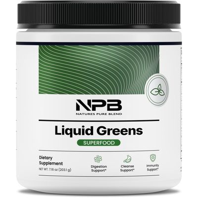 Nature&#39;s Pure Blend Super Greens Powder - Organic Greens Superfood Powder Supplements for Green Juice &amp; Smoothie - Probiotic - Drink Mix for Energy Wellness and Digestion (Matcha Flavor, 30 Servings)