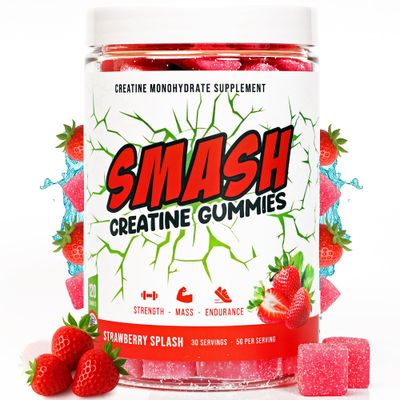 Creatine Monohydrate Gummies 5g Dose for Men &amp; Women,Made in USA, Vegan &amp; Gluten Free to Support Muscle, Strength, Recovery, Cognitive Health &amp; Memory, Strawberry, 120 Gummies