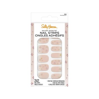Sally Hansen Salon Effects, Pink Blossom, Nail Strips, No UV Light Needed, No Dry Time, Long-Lasting, Non-Damaging, No Chipping