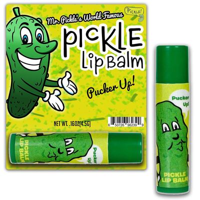 Dill Pickle Lip Balm - Pickle Gifts - Funny Gifts for Men - Flavored Lip Balm - Weird Stocking Stuffers - Funny Pickle Gifts - Dill Pickles - Unusual Gag Gifts - Unisex Gifts