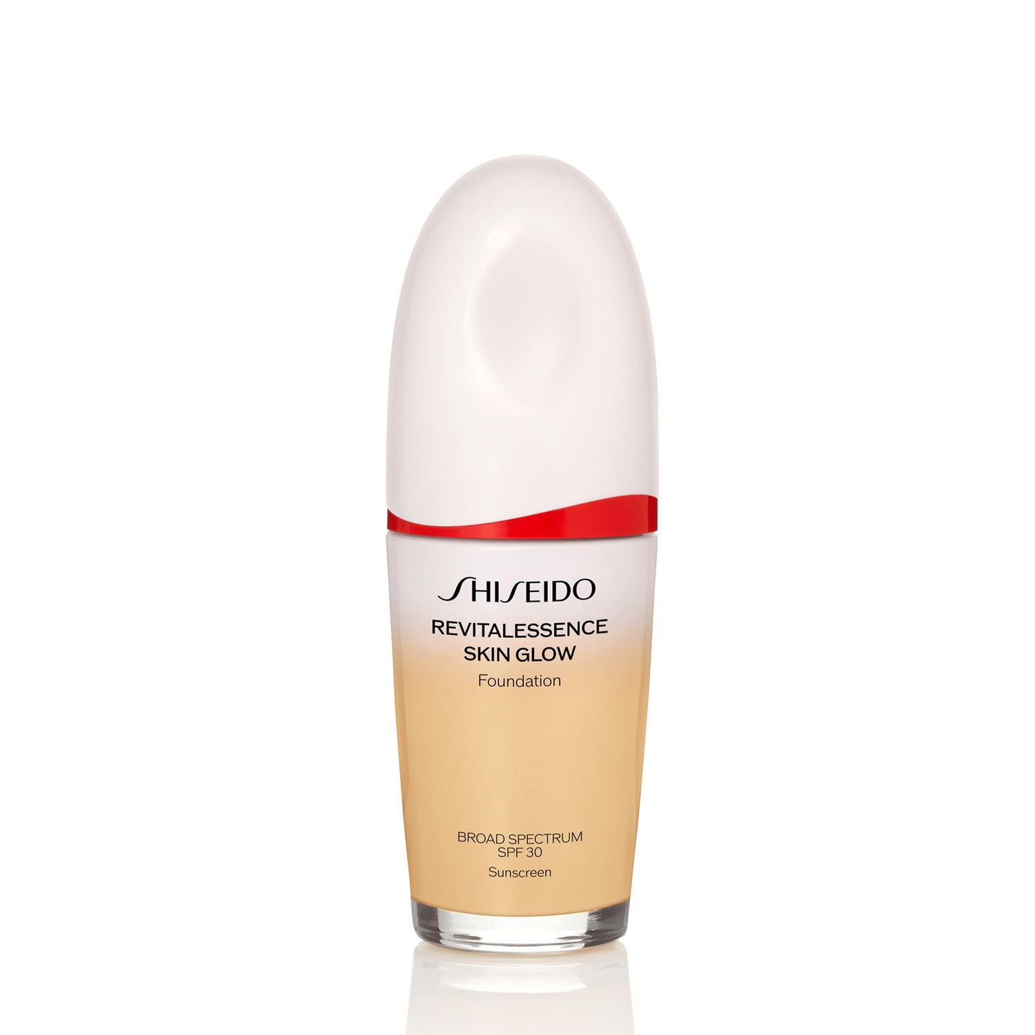 Shiseido RevitalEssence Skin Glow Foundation SPF 30, 250 Sand - Buildable, Medium Coverage - 24-HR Hydration &amp; 12-HR Wear - Transfer, Crease &amp; Fade Resistant - Non-Comedogenic - All Skin Types