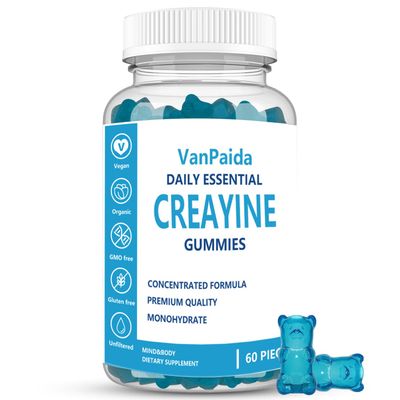 Creatine Gummies Monohydrate, Chewable Creatine Monohydrate, Muscle Boost, Energy Boost, Pre-Workout Supplement, Enhanced Bursts, Vegan, Muscle Growth Support, Recovery &amp; Performance, Gluten Free