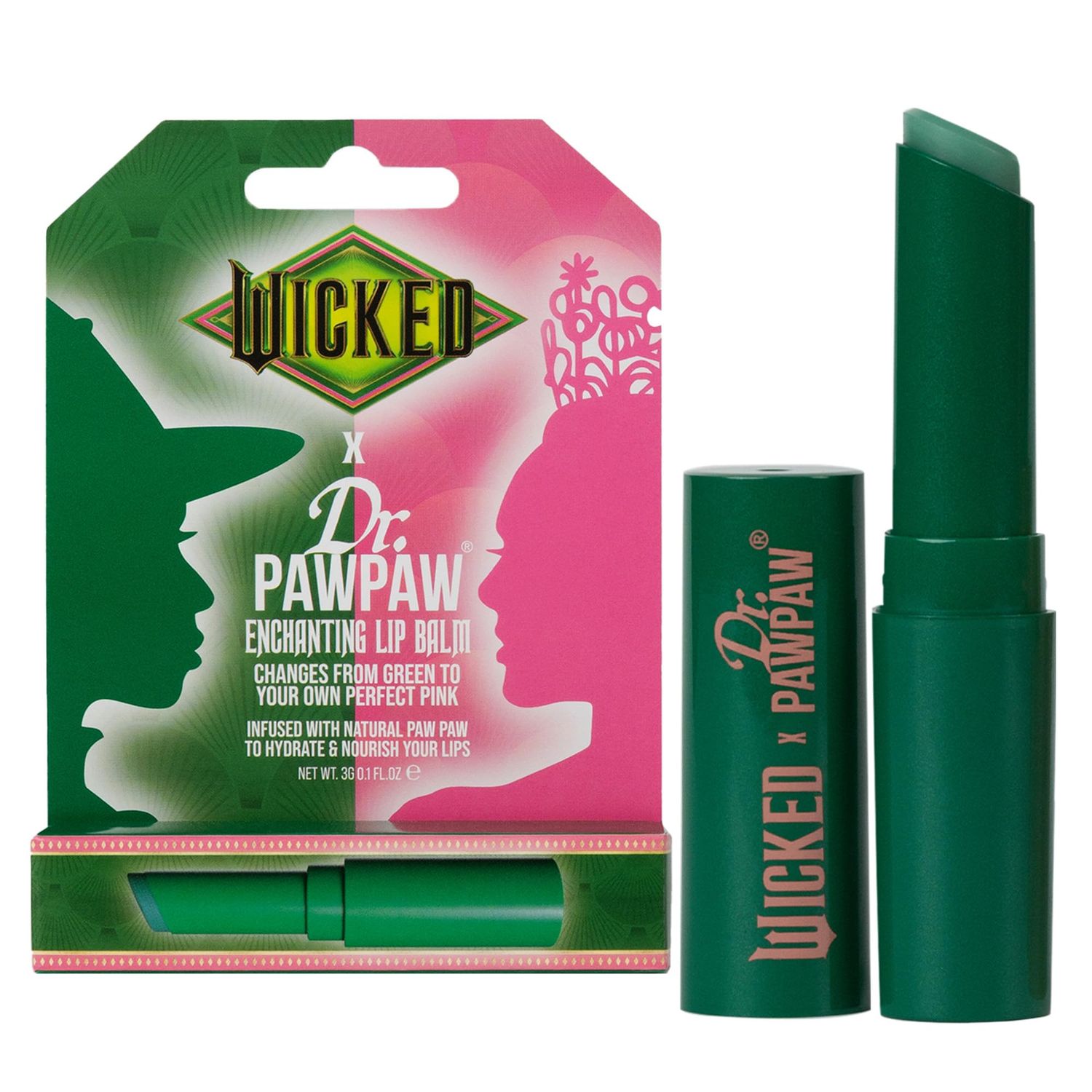 Dr. PawPaw Wicked Enchanting Lip Balm - Moisturizing, Color Changing Tinted Lip Balm for Women - Vegan, Nourishing, Hydrating - 0.1 oz