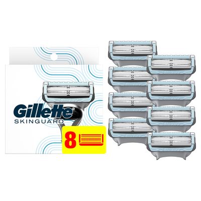 Gillette SkinGuard Men&#39;s Razor Blades, 8 Blade Refills
