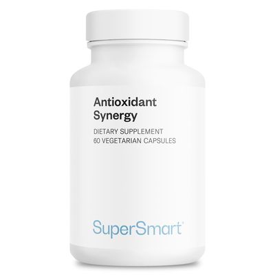 SuperSmart - AntiOxidant Synergy - with Tumeric Curcumin &amp; Alpha Lipoic Acid | Non-GMO &amp; Gluten Free - 60 Vegetarian Capsules