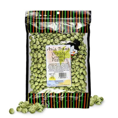 Wasabi Coated Peanut - 12 Ounce - Premium Arare Rice Crackers Packed Fresh in Hawaii