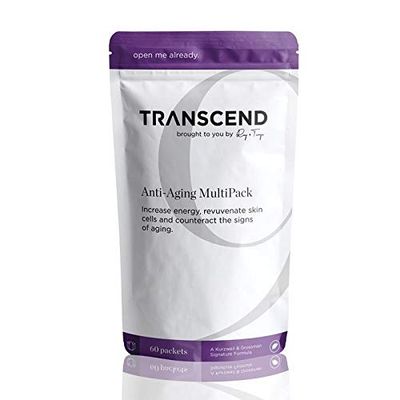 Transcend Ray and Terry&#39;s Anti-Aging Supplement Combination: 30 Day Supply Individual Dose Packets Contain 3 Supplements to Counterract Biochemical Aging