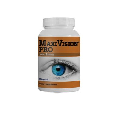 MaxiVision PRO Meso Formula - Mesozeaxanthin - Lutein - Zeaxanthin - 30 Capsules, 1 Bottle (30 Capsules, 30.00, Count)