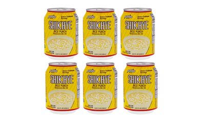Paldo Fun Vilac Shikhye Sweet Rice Punch Drink, Pack of 6 Cans, Korean Traditional Sikhye, Malty-Rice Flavored Beverage, Best Dessert Drinks, No Artificial Colorings, 8.05 fl oz x 6 Cans