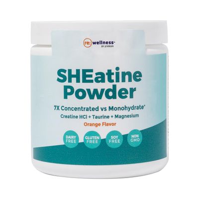 Reignite Wellness by JJ Virgin | SHEatine Powder | Creatine Trifecta for Powerful Aging | Creatine HCL, Taurine &amp; Magnesium Glycinate | Orange Flavor 60 Servings