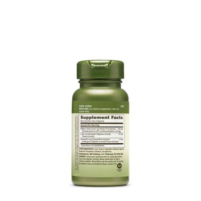 GNC Herbal Plus Bilberry Extract and Lutein Supplement, Vegetarian, Supports Eye and Vision Health, 60 Servings