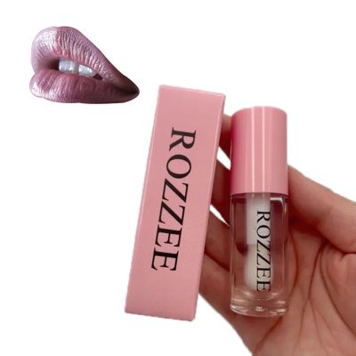ROZZEE Lip Gloss - Lip Oil, Lip Plumper for Women, Non-Sticky, Hydrating Clear &amp; Tinted Gloss, Perfect Party Favor, Glossy &amp; Moisturizing Lip Products for All Occasions (Suger Glass, 6ml)