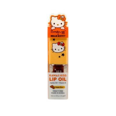 The Crme Shop x Hello Kitty Kawaii Kiss Lip Oil, Hydrating Lip Oil with Jojoba Oil &amp; Vitamin E (Sugar Boo)