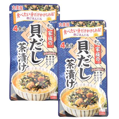 Rice Soup Mix Japanese Shellfish Clams Scallops Ochazuke Traditional Rice Soup (Pack of 2)