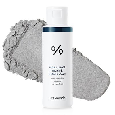 Dr.Ceuracle Pro Balance Enzyme Powder Face Wash - Korean Day and Night Natural Enzyme Powder Face Wash for Deep Pore Cleansing, Sebum Removing, pH Skin Balancing Care (Night Wash)