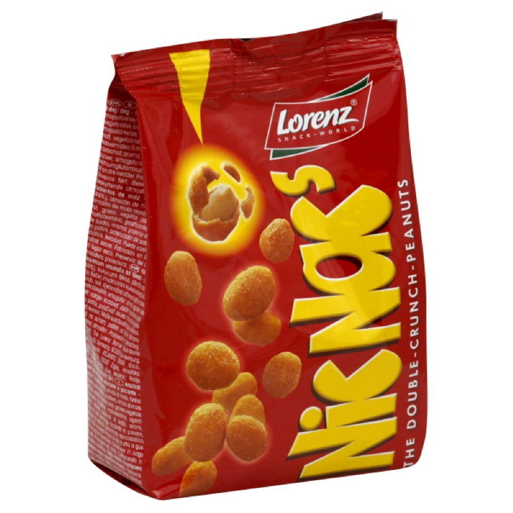Lorenz NicNac?s, Double Crunch Peanuts, 4.4-Ounce (Pack of 7)