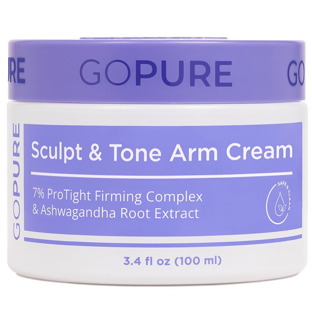 goPure Sculpt &amp; Tone Arm Cream - Firming And Tightening Cream For The Arms, Smooths The Look Of Wrinkles, Deeply Hydrates, Firms The Look Of Crepey Texture On The Arms