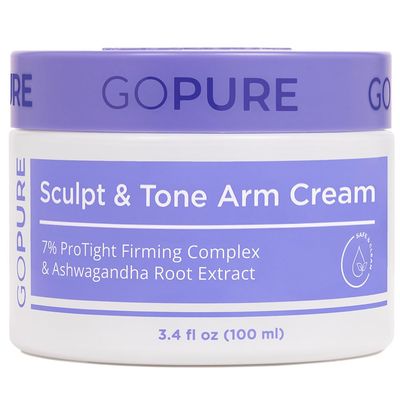 goPure Sculpt &amp; Tone Arm Cream - Firming And Tightening Cream For The Arms, Smooths The Look Of Wrinkles, Deeply Hydrates, Firms The Look Of Crepey Texture On The Arms