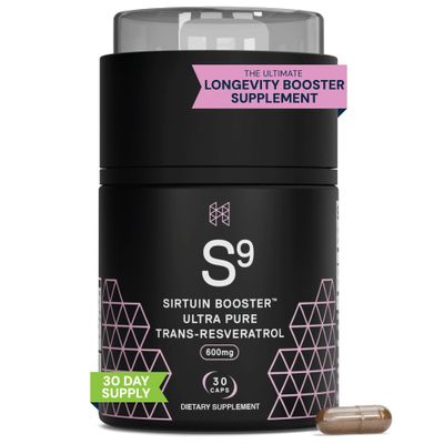 HPN Nutraceuticals SIRTUIN, 98 Ultra Pure Trans-Resveratrol Extract, Sirtuin Activator, 600 mg of 98 Trans-Resveratrol Extract, 30 Capsules