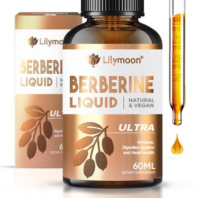 Berberine, Natural Berberine Supplement Supports Healthy Immune Function, Anti-oxidant, Gastrointestinal &amp; Overall Wellness, Berberine Supplement Drops with Vegan, Non-GMO, Plant-Based Features