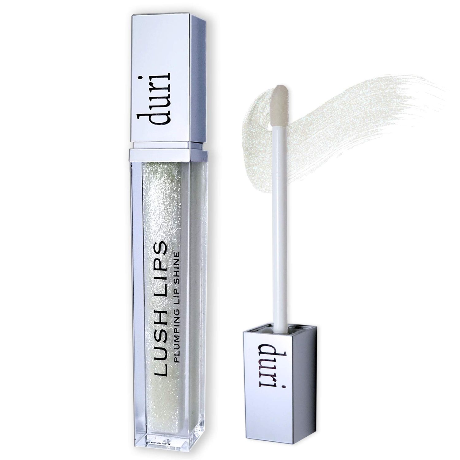 Duri Icicle Lush Lips Lip Plumper, Super Glossy, White Shimmer, Makes Lips Look Fuller, 0.15 fl.oz.