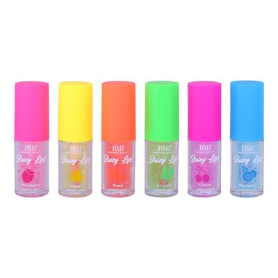 Glam Lux Juicy Lips Shimmer Magic Plumper, 6pc Assorted Colors, Lip Plumping Shimmer Gloss, Long Lasting Moisturizing, Luscious Shimmering Lips Instantly