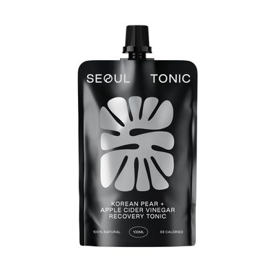 Korean Pear, Ginseng &amp; double-fermented ACV Recovery Tonic - 12 UNITS. Supports &quot;post party&quot; metabloism, reduces acidity in stomach, aids liver &amp; digestion. Drink after Party, or daily for gut &amp; en...