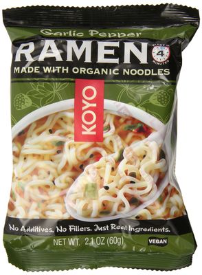 Koyo Ramen, Garlic Pepper, 2.1 Ounce (Pack of 12)