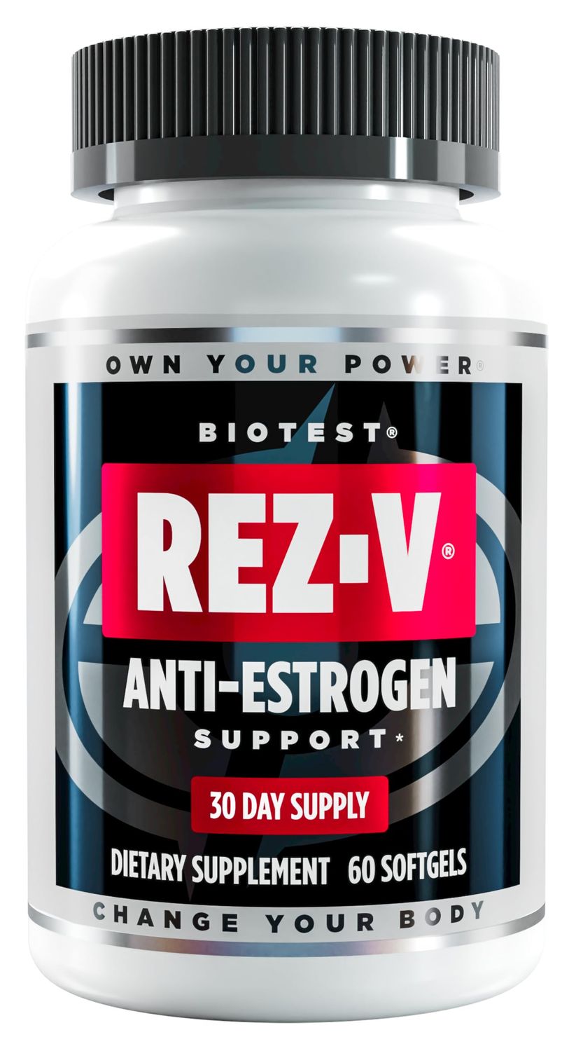 Biotest Rez-V High-Absorption Resveratrol - Anti-Estrogen Support &amp; Cellular Health - 60 Softgels (30 Day Supply)