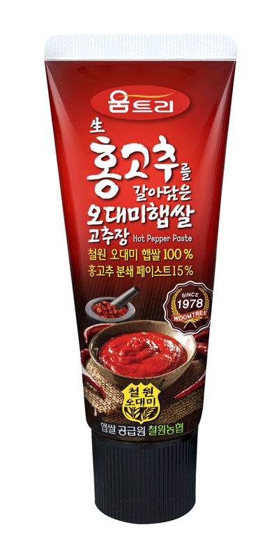 Woomtree Gochujang Hot Chili Pepper Paste Spicy Sauce, 4.2 oz Tube | Korean Food |