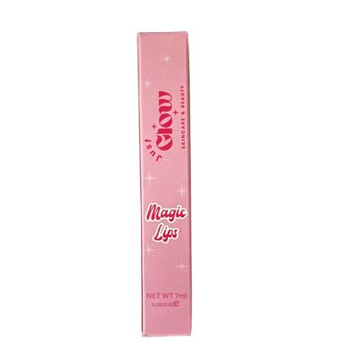 Just Glow Skincare &amp; Beauty Magic Lips Color Changing Lip Gloss - Color Changing Lip Oil - Non-sticky, Hydrating, Moisturizing, Repairing and Nourishing Lip Gloss- Strawberry Cheesecake (0.25oz)