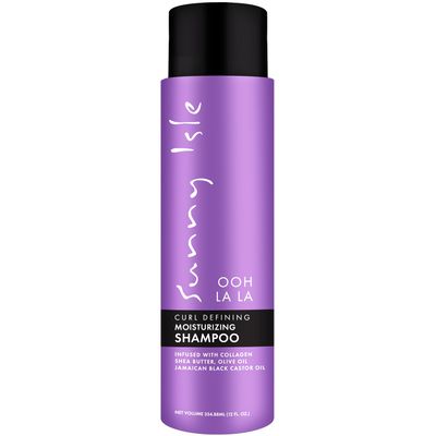 Sunny Isle Ooh La La Curl Defining Moisturizing Shampoo 12oz | Infused with Collagen, Shea Butter, Olive Oil and Jamaican Black Castor Oil