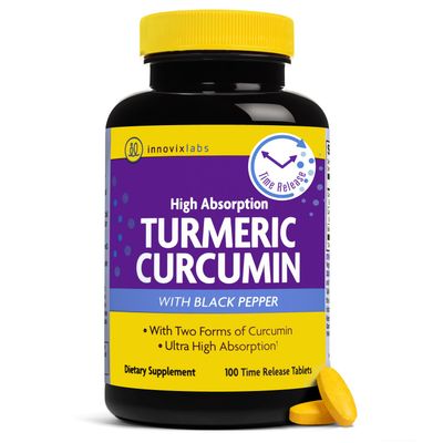 InnovixLabs Turmeric Curcumin with Black Pepper Extract - High Absorption Tumeric and Curcumin Supplements with BioPerine, C3 Reduct &amp; Curcumin C3 Complex, Time Release Turmeric Supplement - 100 ct