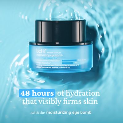 belif Peptide Eye Bomb, Anti-Aging Eye Cream for Wrinkles, Fine Lines, Crows Feet &amp; Eye Bags, 48hr Hydration with Ceramide, Squalane, Caffeine, Dermatologist-Tested Korean Skincare, 0.84 fl.oz