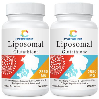 Liposomal Glutathione Softgels, Enhanced Absorption - Liposomal Delivery, Active Form L-Glutathione, Made in USA, Rich in Antioxidant Formula, Gluten Free, 120 Softgels